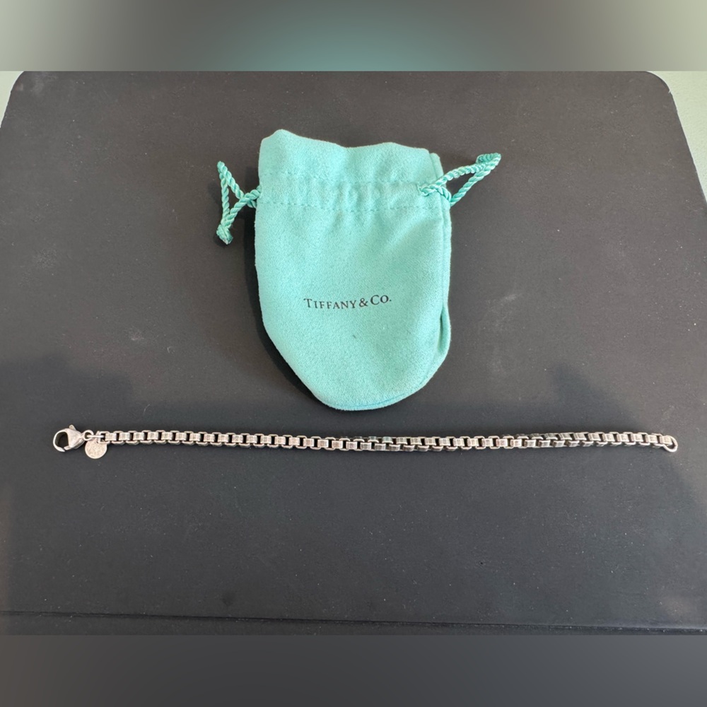 Tiffany & Co. Venetian Link silver bracelet.
